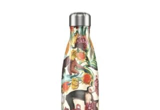 monkey and floral patterned bottle
