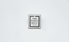 The Piece Hall Pin Badge White